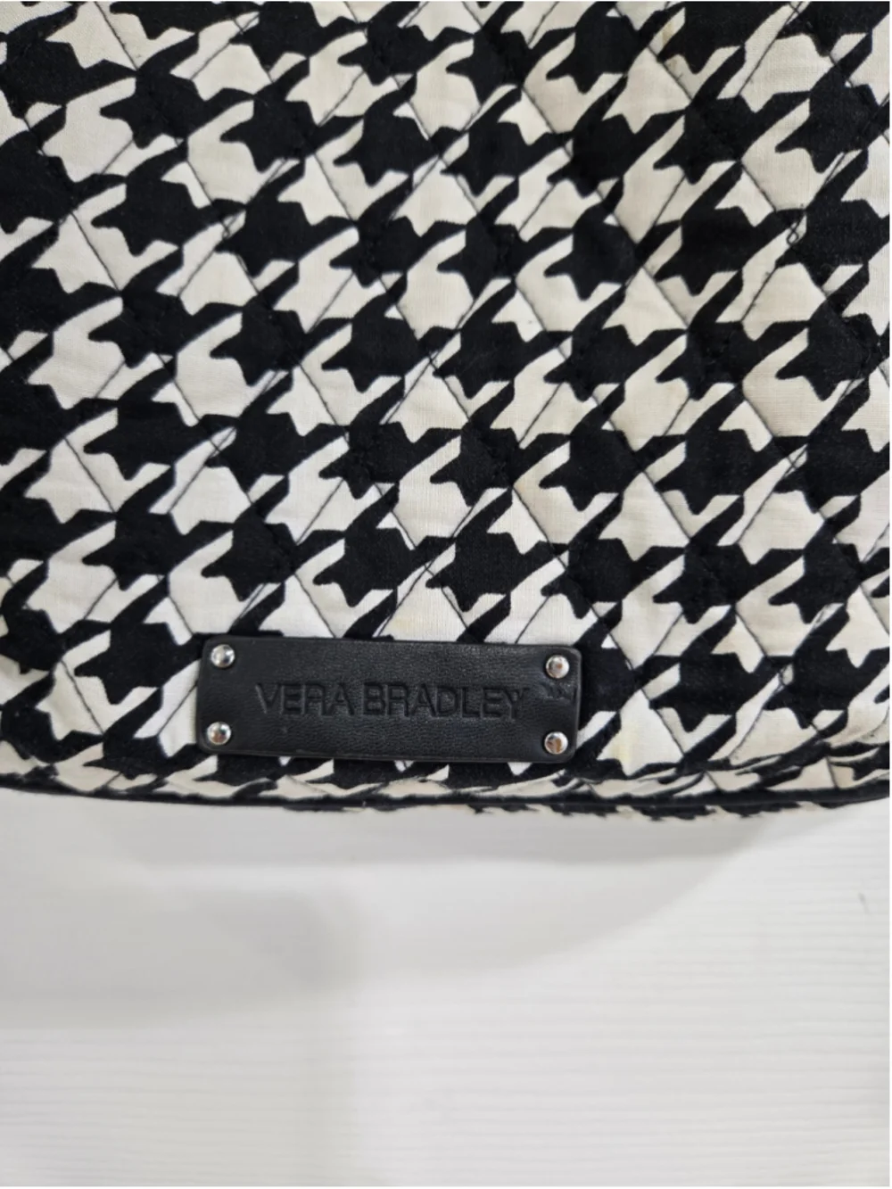 Women's Vera Bradley Crossbody Bag One Size Black White Houndstooth